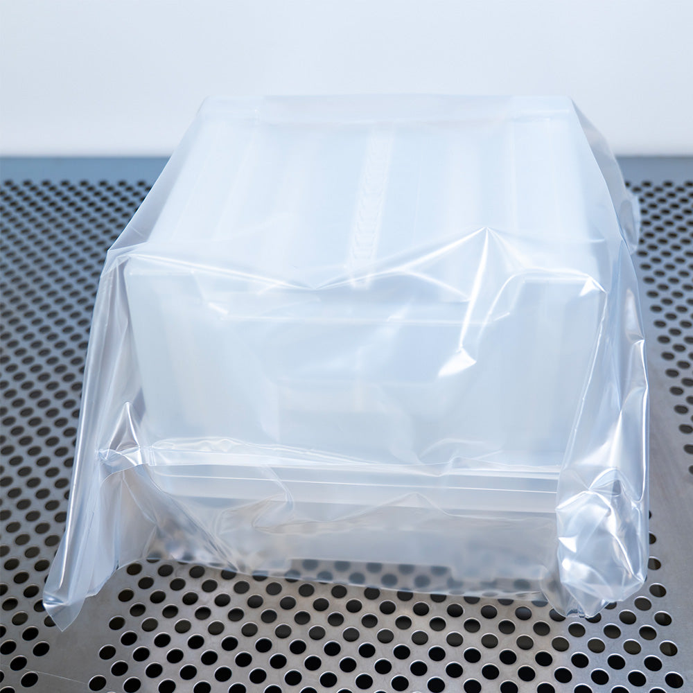 ePRO wafer shipping box packed in a LDPE bag for transport in cleanroom