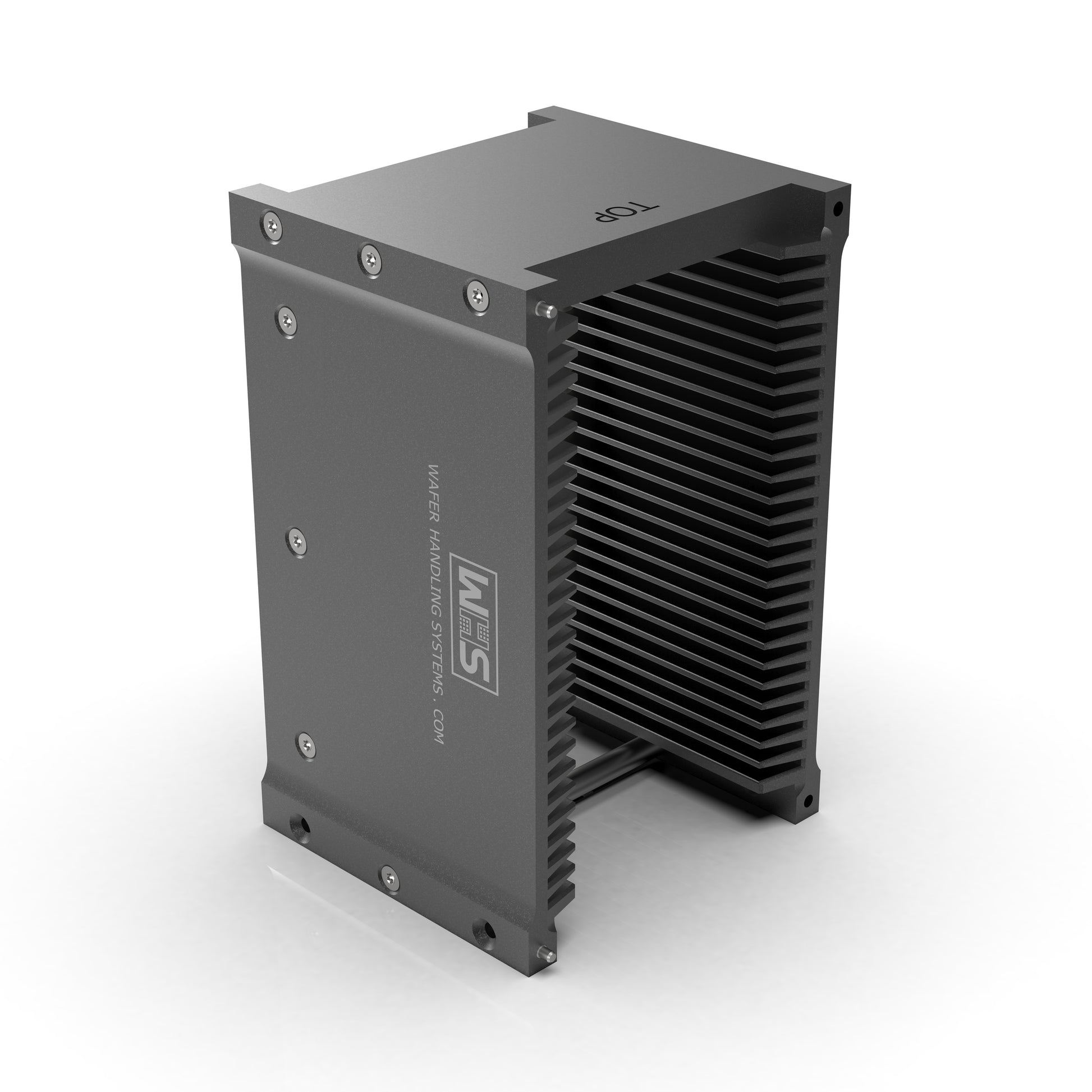 Twenty five slot WHS-M2 Aluminum cassette with a End wall and H-bar configuration for 3 inch semiconductor wafers