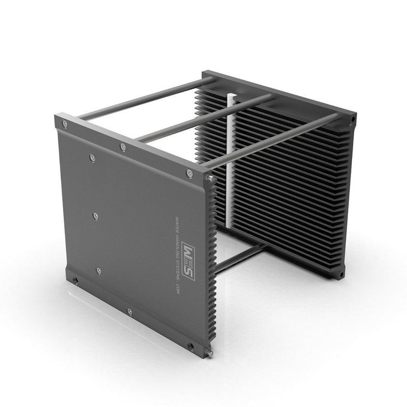 Twenty five slot WHS-M2 Aluminum cassette with a 3 rods and H-bar configuration for 6 inch semiconductor wafer