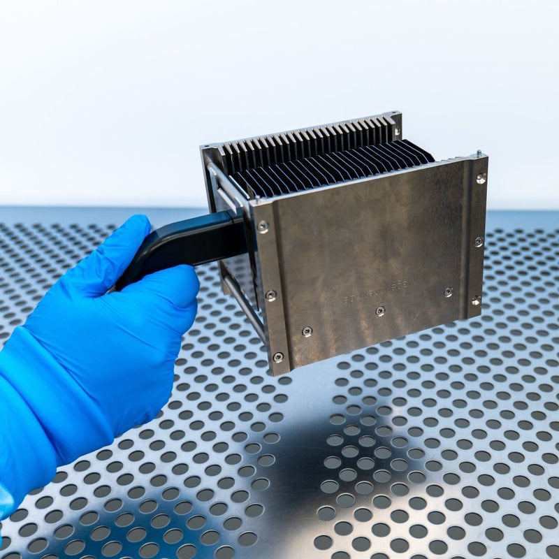 4 inch WHS-M2 cassette picked up by detachable cassette handle in cleanroom