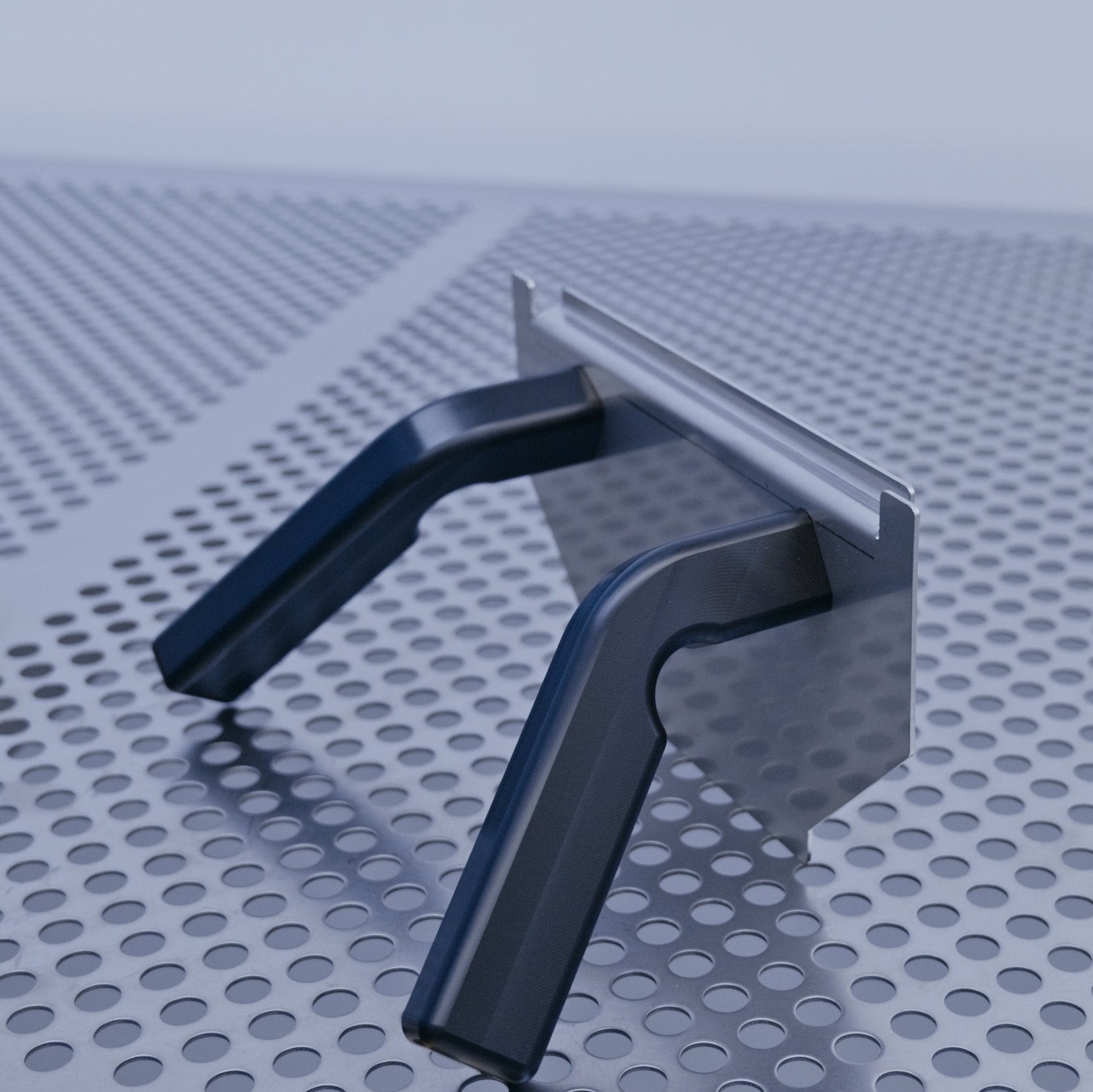 Close-up from the side profile of the WHS-M3 metal cassette handle used for 8 inch cassettes