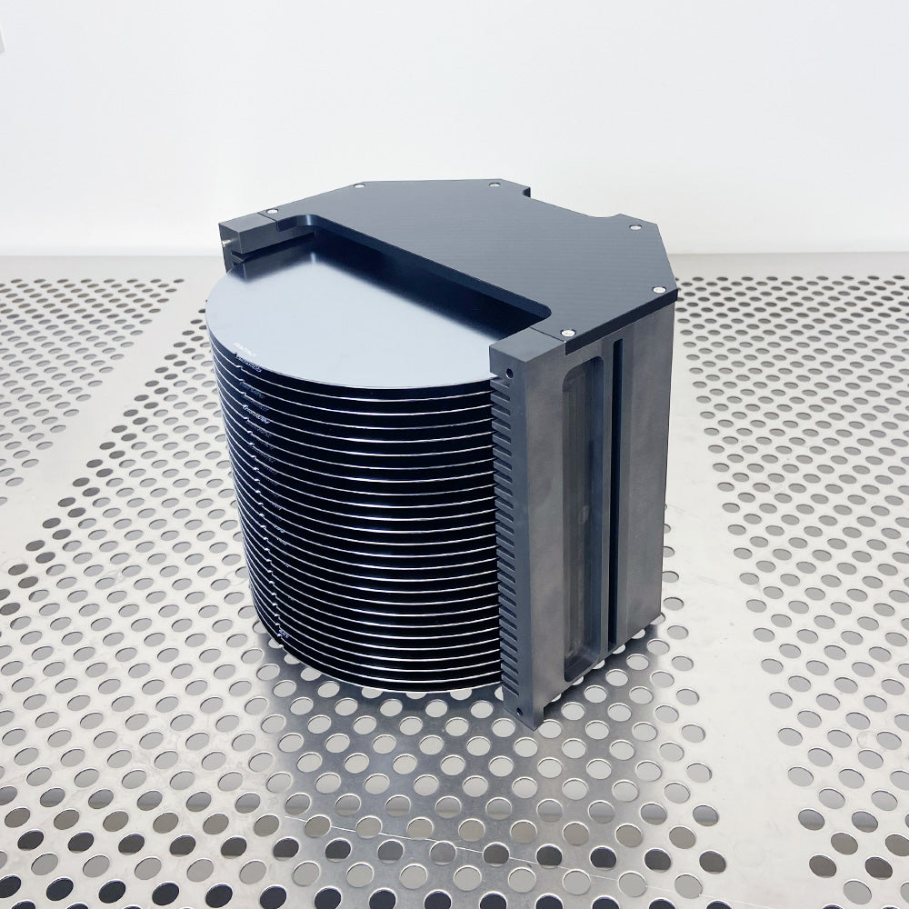 top side of a ASM Epsilon 2000 Epitaxial replacement cassette filled with semiconductor wafers