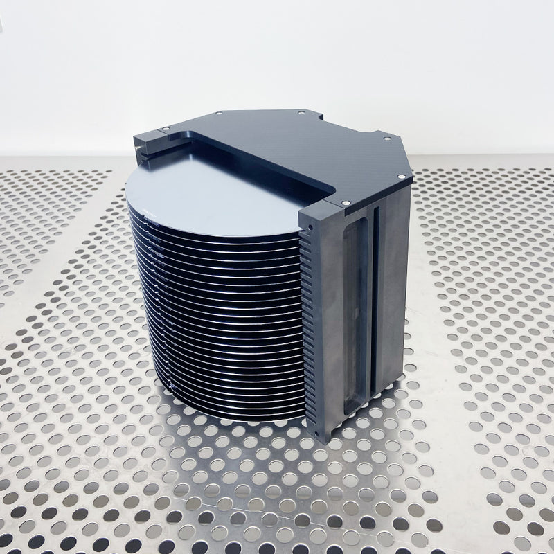 top side of a ASM Epsilon 2000 Epitaxial replacement cassette filled with semiconductor wafers