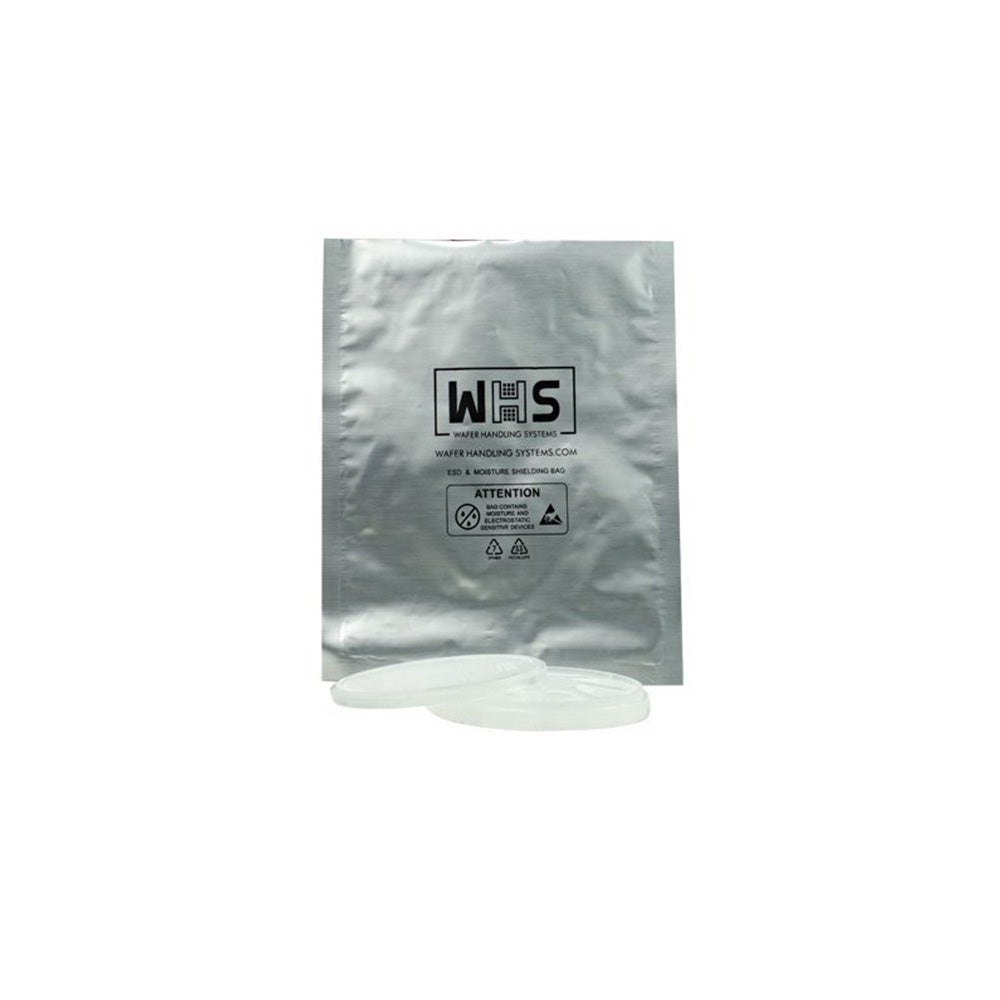 WHS® Moisture barrier bag with a ePAK coin style shipper laying in front of it