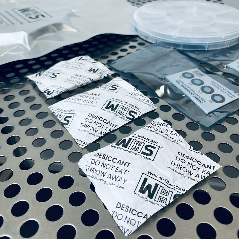 Silica gel Desiccant bags in a cleanroom