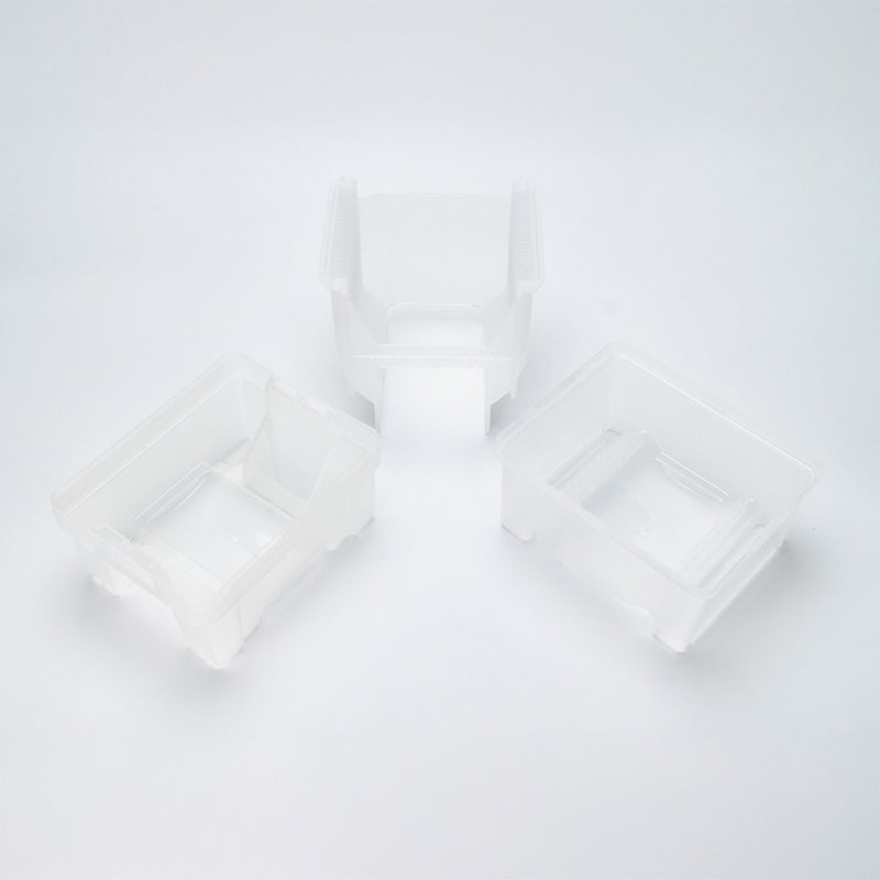 The lid, cassette and base of a ePRO3 wafer shipping box