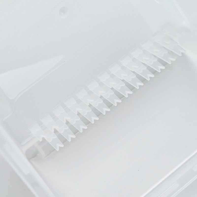 Close-up of edge-grip fixture for silicon carbide wafers