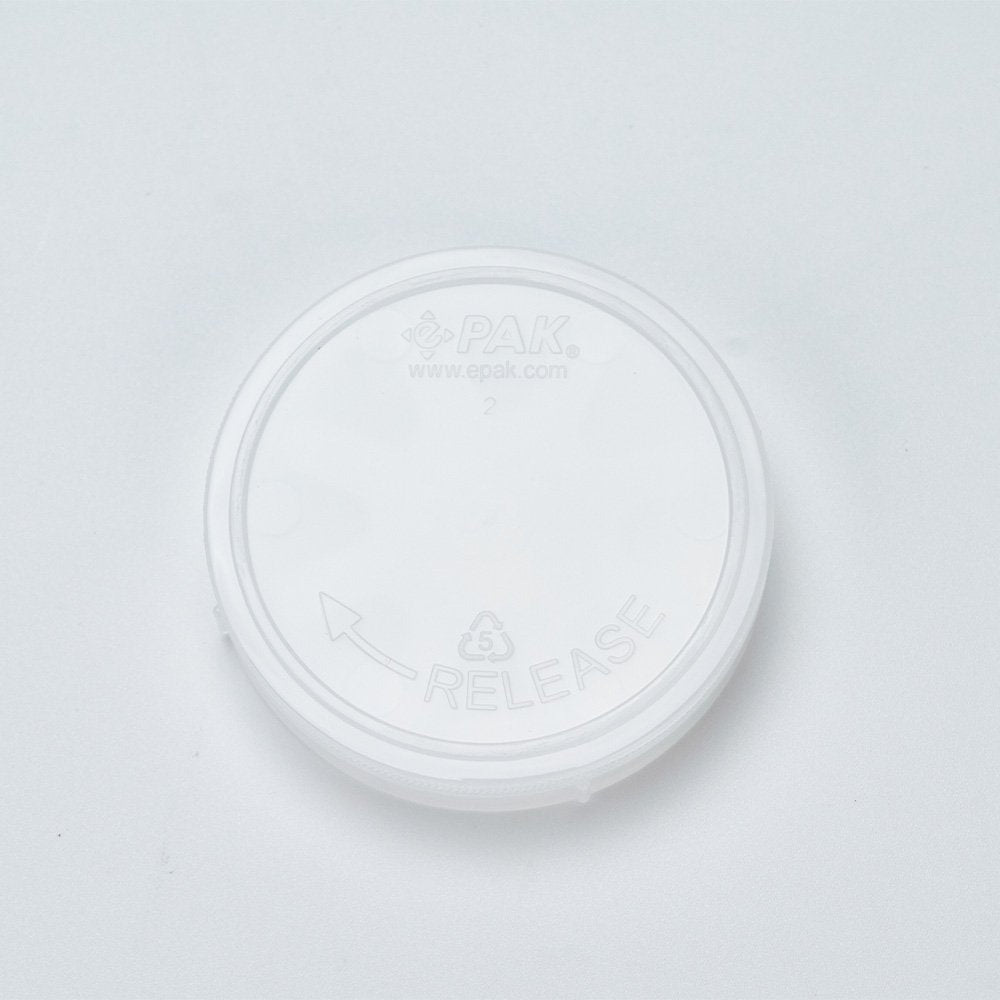 Closed natural polypropylene coin style shipper for 2 inch wafers