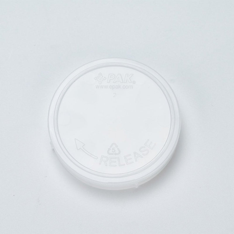 Closed natural polypropylene coin style shipper for 2 inch wafers