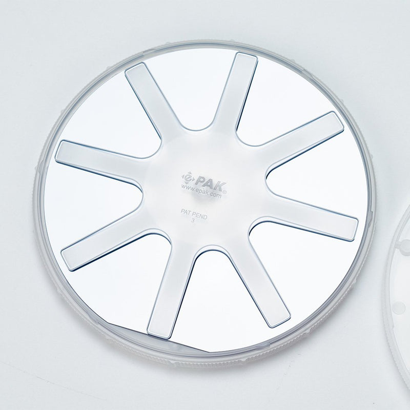 Opened natural polypropylene coin style single wafer shipper for 6 inch semiconductor wafers