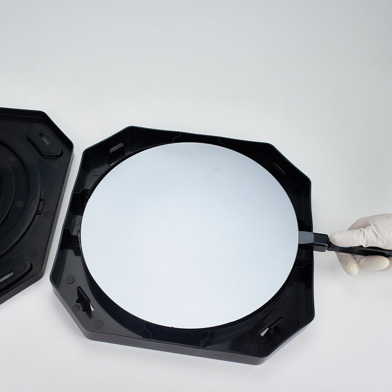 300 milimeter semiconductor wafer is placed in ePAK coinstack shipper by WHS vacuum wand