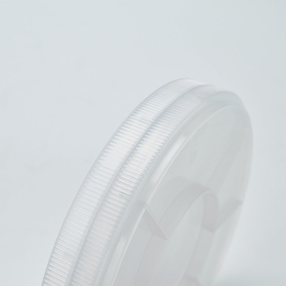 Natural Polypropylene 4" single wafer shipper with integrated spring