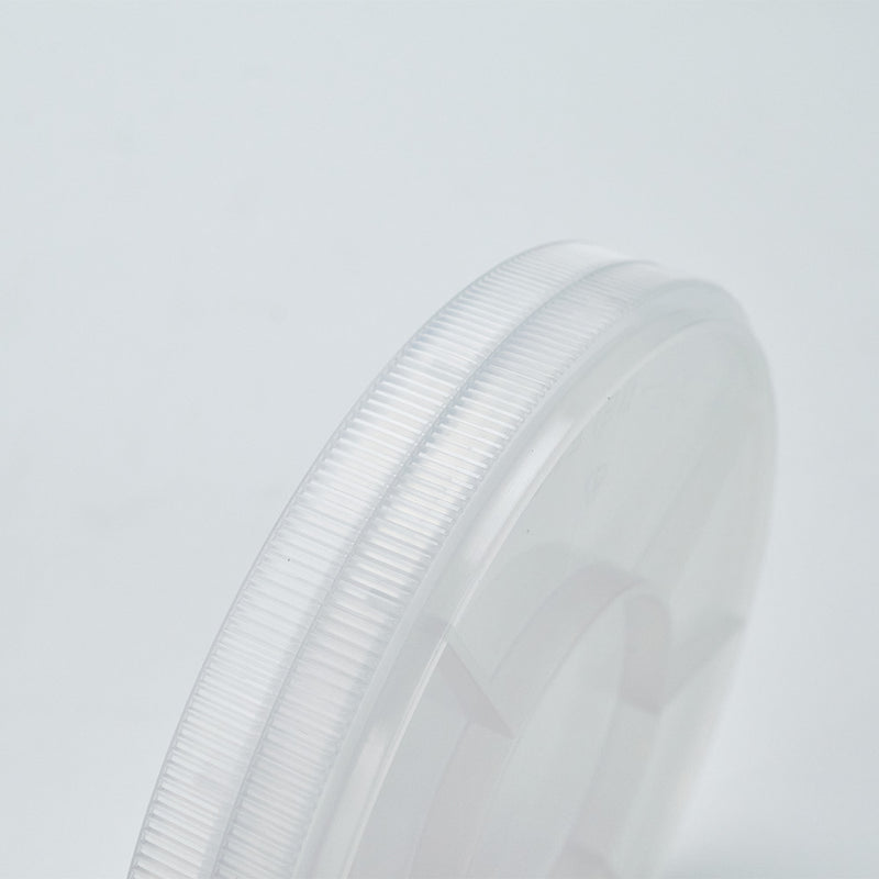 Natural Polypropylene 4" single wafer shipper with integrated spring