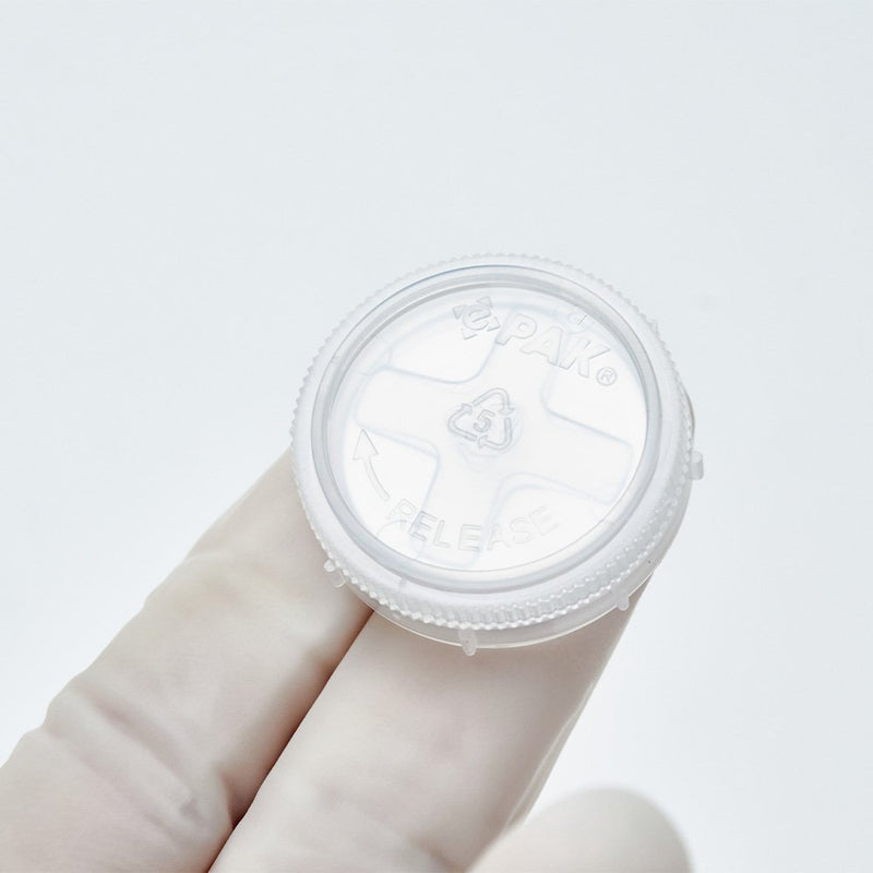 ePAK natural polypropylene coin style shipper for 1 inch wafers in cleanroom