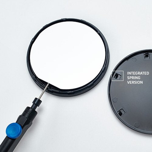 4" Conductive Polypropylene ePAK coin style shipper with integrated spring